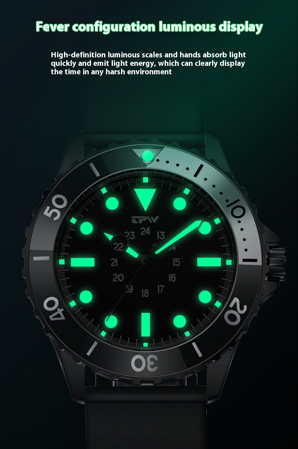 Montre Quartz Multifonction Étanche et Lumineuse pour Homme