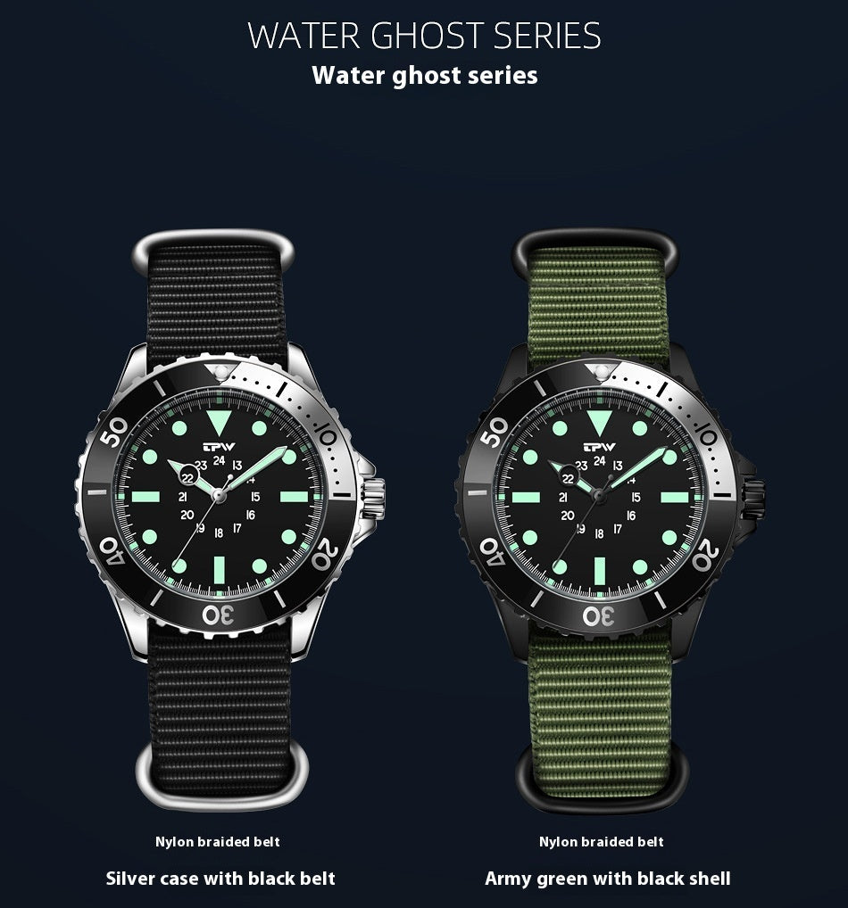 Montre Quartz Multifonction Étanche et Lumineuse pour Homme